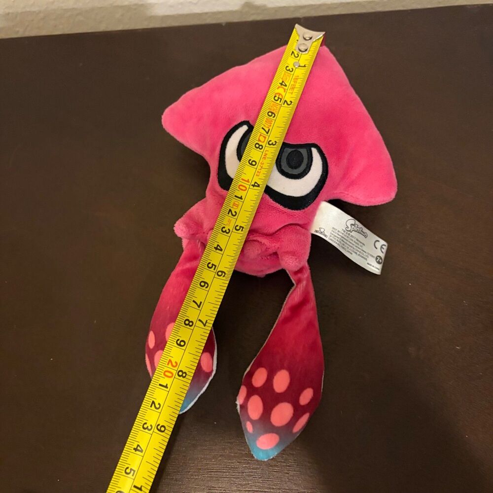 Nintendo Splatoon Inkling Squid Pink Plush Stuffed Toy 8" Little Buddy - Picture 6 of 6